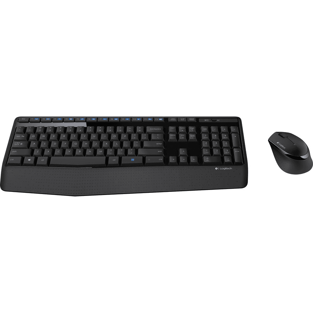 Logitech MK345 Comfort Wireless Combo Keyboard and Mouse, Arabic/English